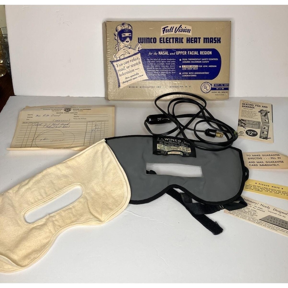 Vintage 60's Retro‎ Winco Electric Heat Mask Full Vision Grandpacore
